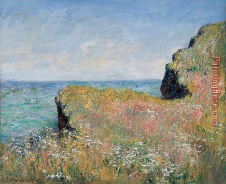 Claude Monet Edge of the Cliff Pourville